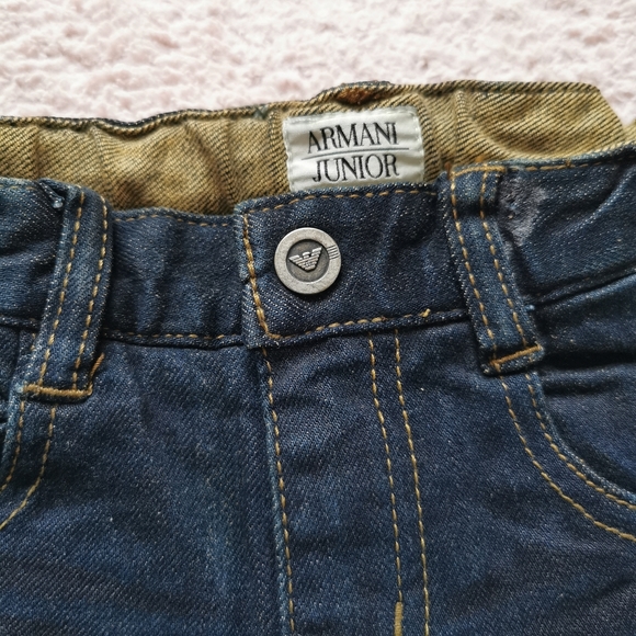 Armani junior jeans with. Front and back embellished logo 4A - Picture 5 of 13